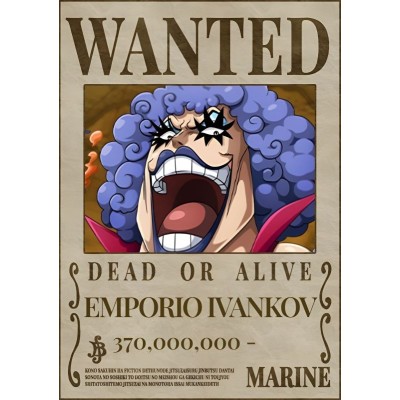 Placa Decorativa OnePiece Wanted Emporio